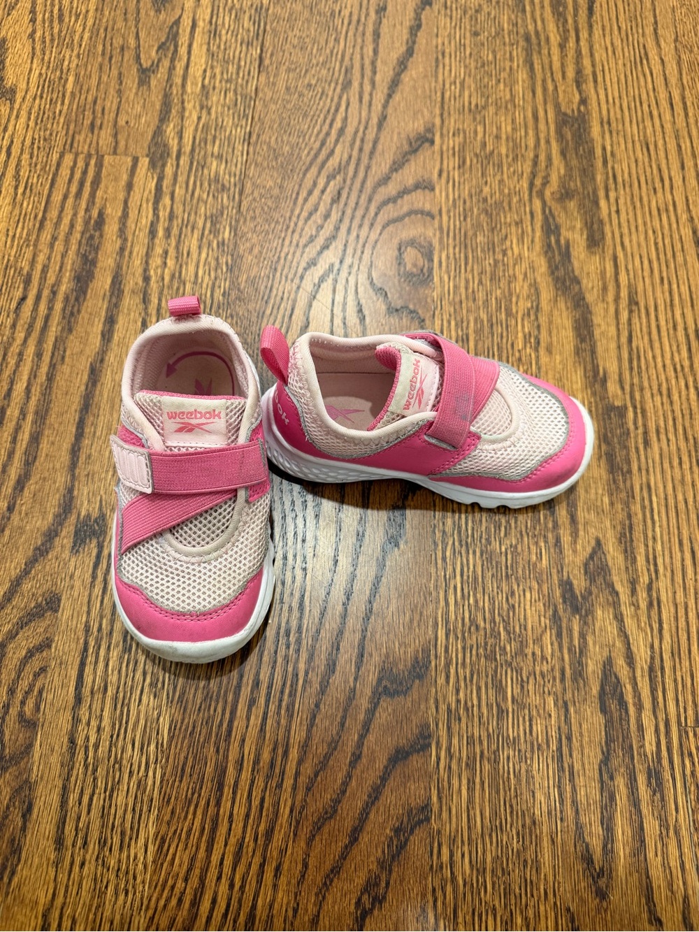 Reebok Kids Pink and Light Pink Athletic Sneakers